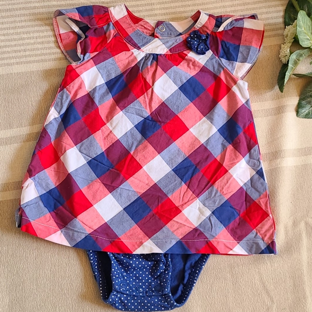 Child of Mine Red White & Blue Romper 24Mo